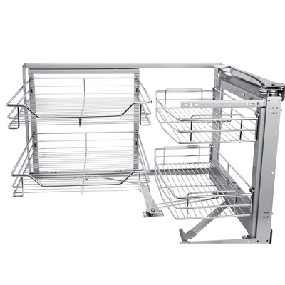 Корзина Магический угол хром правый (2ур) AKS 90611