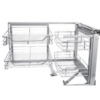 Корзина Магический угол хром правый (2ур) AKS 90611