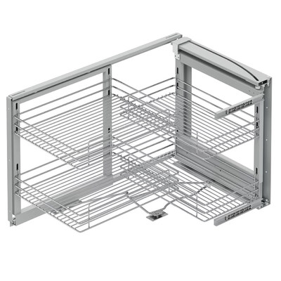 Корзина Магический угол хром правый (2ур) AKS 90611