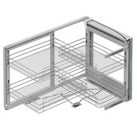 Корзина Магический угол хром правый (2ур) AKS 90611