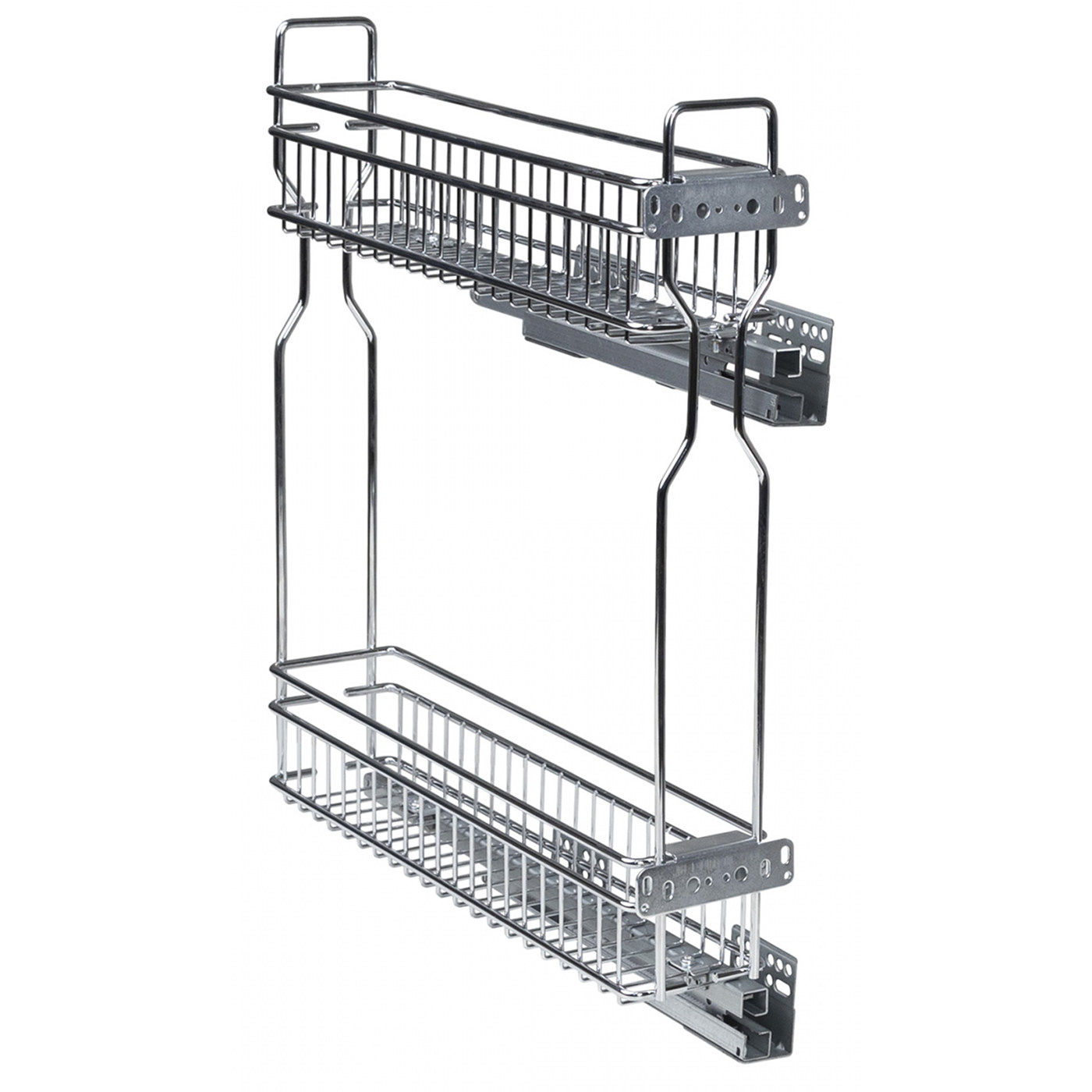 Корзина Карго 20/2 с направляющей скр.монтажа с доводчиком,правая, хром AKS 91154
