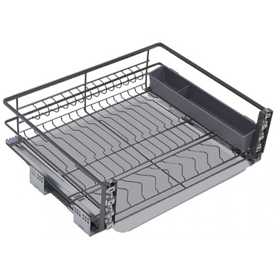 Корзина Сушка 600мм в нижнюю базу на напр.скрытого монтажа, довод, 3D регул.хром NORWIG AKS 105172