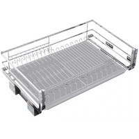 Корзина Сушка 800мм в нижнюю базу на напр.скрытого монтажа, довод, 3D регул.хром FLAT LINE AKS 90620