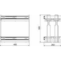 Корзина Карго 300 крепл.боковое/универс. б/н, эф.хрома Weixpol AKS 41045