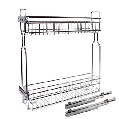 Корзина 150мм 2ур бок.крепл. (450/95/500, направл. скрыт. монт.) BRILON