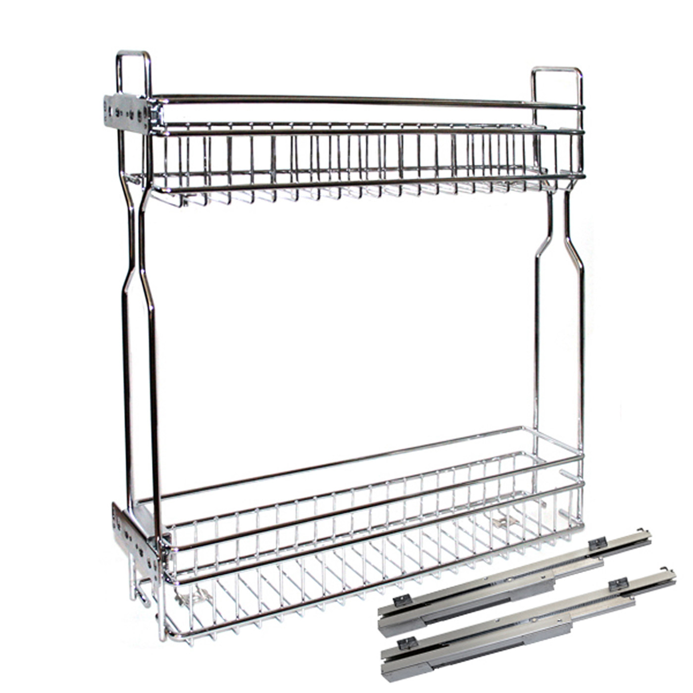 Корзина 300мм 2ур бок.крепл. (450/245/500, направл. скрыт. монт.) BRILON