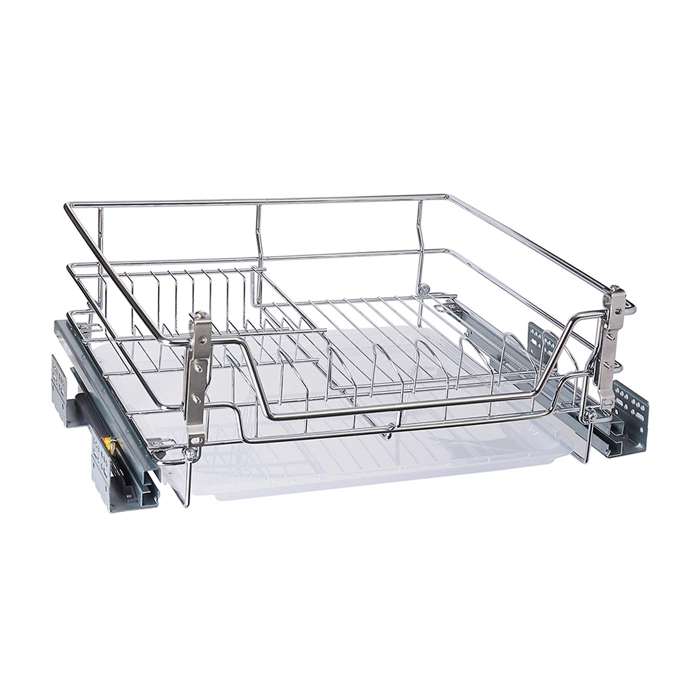 Посудосушитель в нижнюю базу 600мм, направляющие скрытого монтажа с доводчиком 425*564*159 BRILON