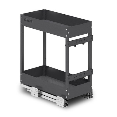 Двухуровневая корзина EVA Dark Side, в базу 300мм, плав.закрывание, графит (уп1 шт) 00-00004154