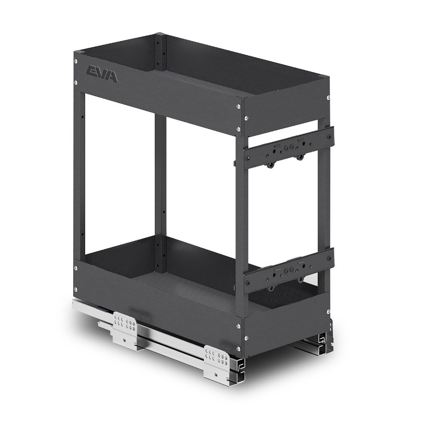 Двухуровневая корзина EVA Dark Side, в базу 300мм, плав.закрывание, графит (уп1 шт) 00-00004154