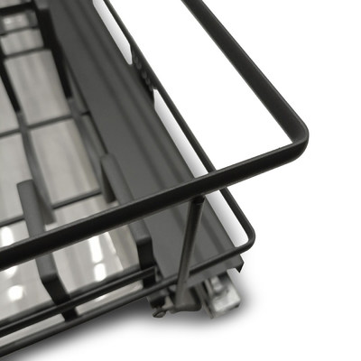 Корзина-посудосушитель выдвижная EVA Dark Side, в базу 800, плав.закрывание, графит (уп1 шт) 00-00004161