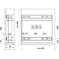 Выдвижная корзина-карго 150 крепл.боковое/универс., черный GRIDLI 113502