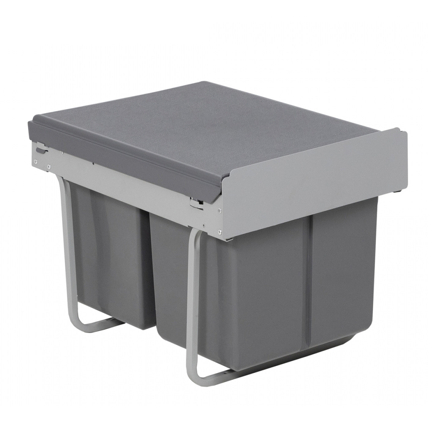 Мусорные контейнеры выдвижные 400 (2*18LT), серый AKS 90609