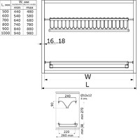 Сушка 500 нержавеющая сталь, инокс INOX AKS 39364