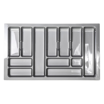 Лоток для столовых приборов 800 Comfort 735*430, металлик  AKS 31565