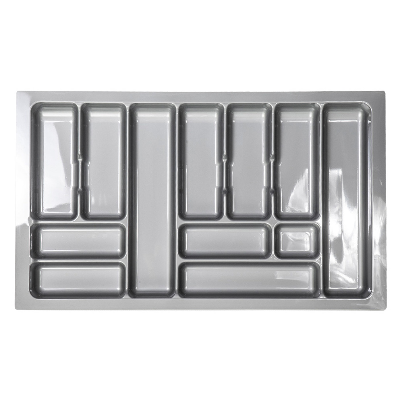 Лоток для столовых приборов 800 Comfort 735*430, металлик  AKS 31565