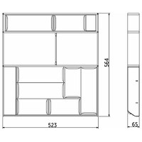Органайзер для столовых приборов ТИП J L500 (473*564*65) AKS 70800