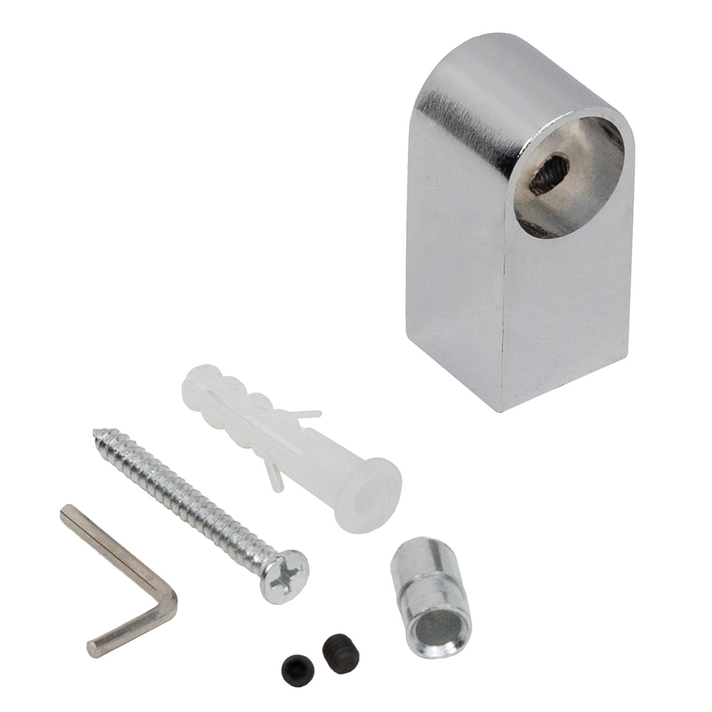 Держатель релинга простой, хром AKS  11374