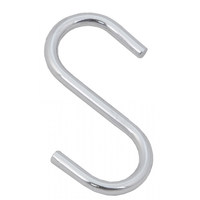 Крючок на рейлинг ХРОМ AKS 11365