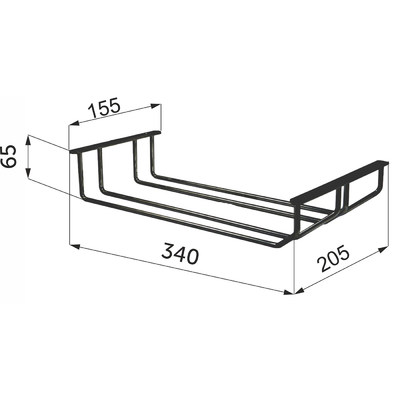 Подвеска для бокалов двухрядная AKS 11323
