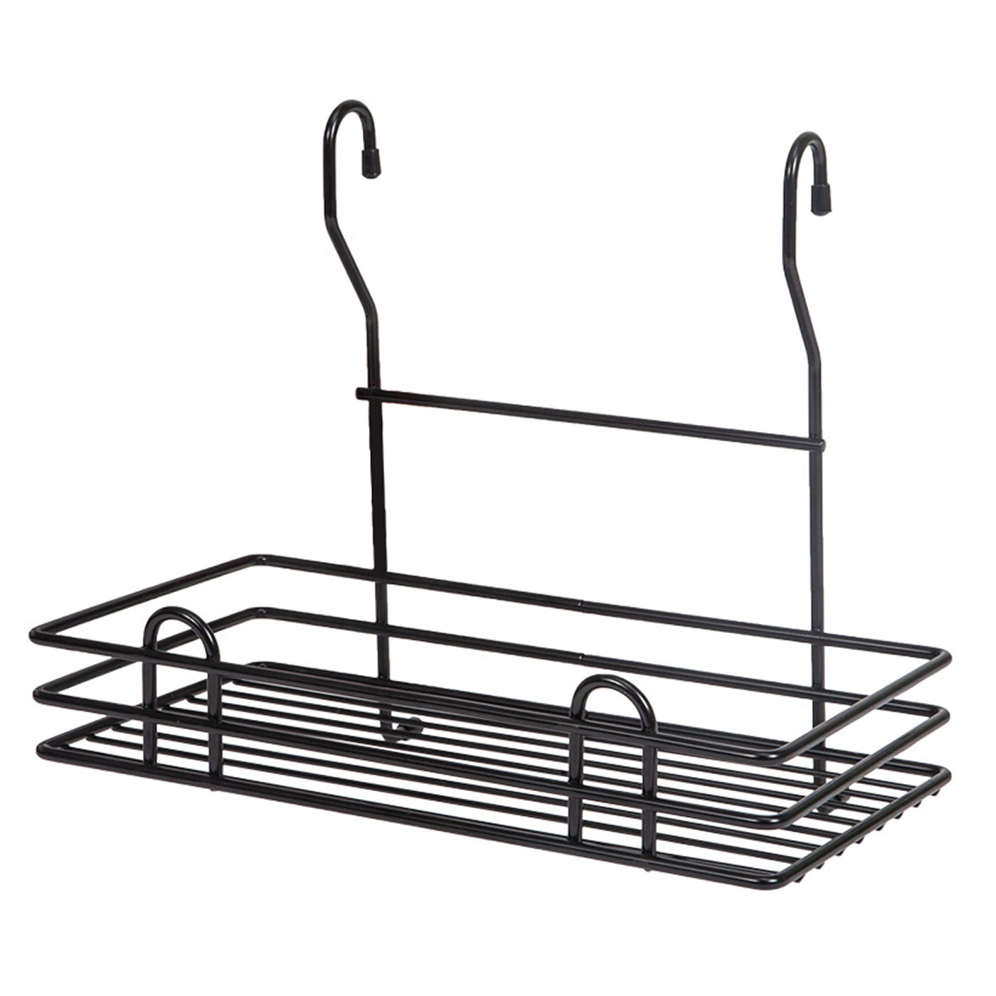 Корзина на рейлинг одинарная мини, черный AKS 62749