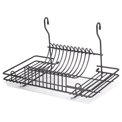 Корзина на рейлинг сушка, черный AKS 62751