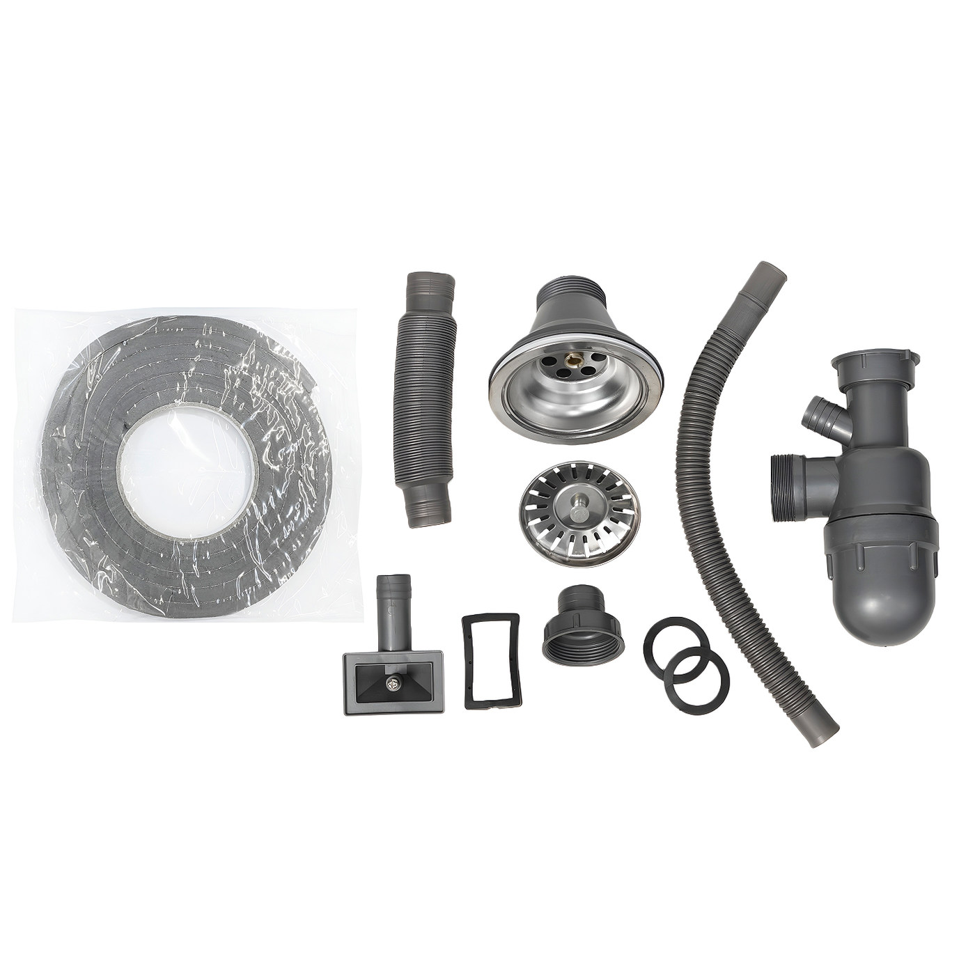 Мойка н/сталь круглая одночашевая d510 мм 0,8 мм декорированный хром AKS 10990