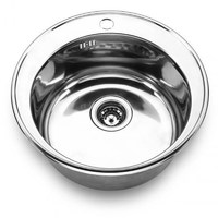 Мойка глянцевая сталь круглая D490мм 0,6мм SK490/ST ПАРТНЕР (15)