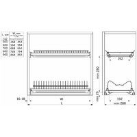Сушка на 600 с профилем, хром GRIDLI 113162