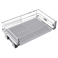Корзина Сушка 600мм FLAT LINE,напр. скрытого монтажа с доводчиком, хром, нерж.сталь AKS 90619