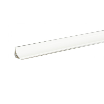 Плинтус Белый блеск 3м №LB15-6056