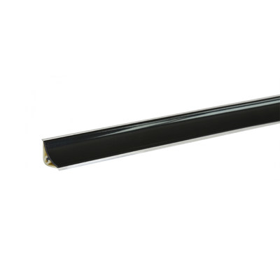 Плинтус Черный глянец 3м № LB15-619