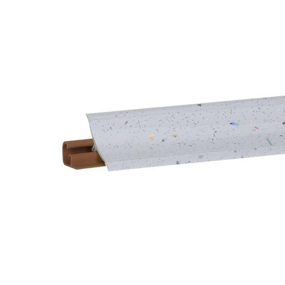 Плинтус Искра белая глянец 3м № LB23-6082