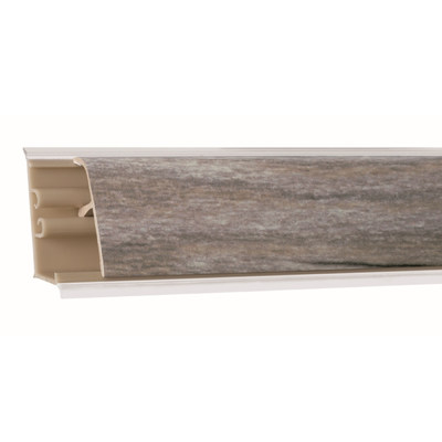 Плинтус Оникс серебристый 4,2м № LB381-6135B
