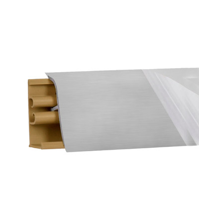 Плинтус Алюминий 3м №LB38RUS-13 (кз № LB38-310)