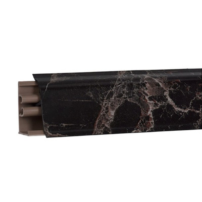 Плинтус Мрамор марквина черный 3м №LB38RUS-20 (кз № LB38-459)