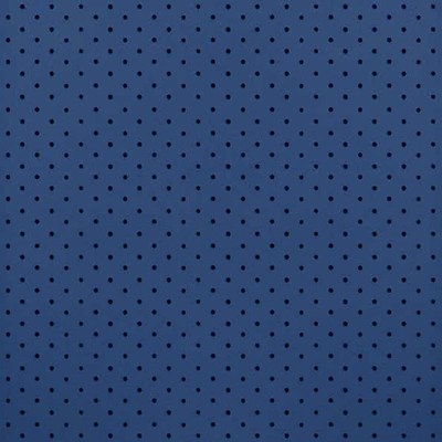 Экокожа перфо дарк блю