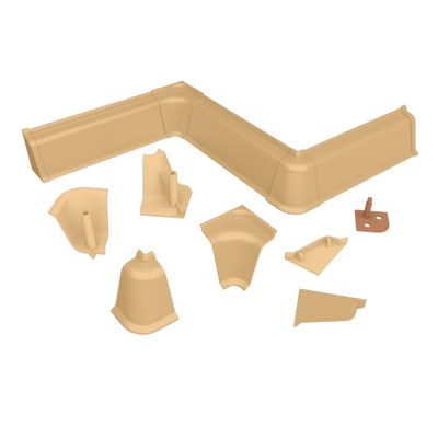 Комплект заглушек Мрамор золотой № LB37,38-366 (крашенный)