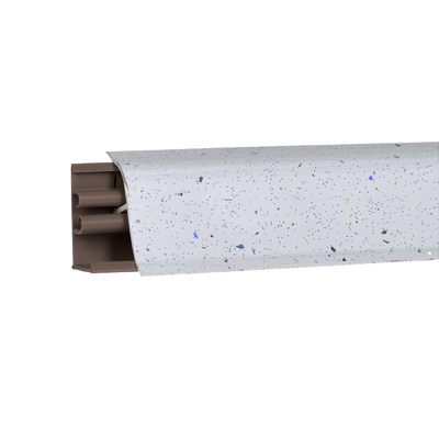 Плинтус Искра белая глянец 3м № LB381-6082