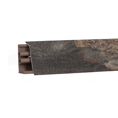 Плинтус Мрамор бергамо темный 3м №381-6169
