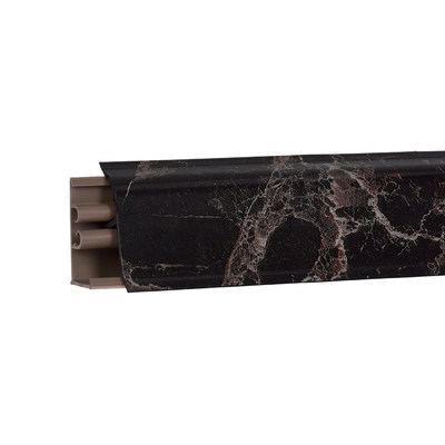 Плинтус Мрамор марквина черный глянец 3м № 381-6094