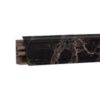 Плинтус Мрамор марквина черный глянец 3м № 381-6094