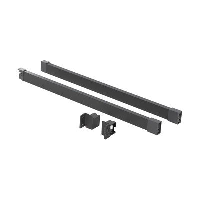 Рейлинг прямоугольный продольный Slimbox Evolution L-550 графит AKS 118285