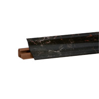 Плинтус Мрамор марквина черный глянец 3м № LB23-6094