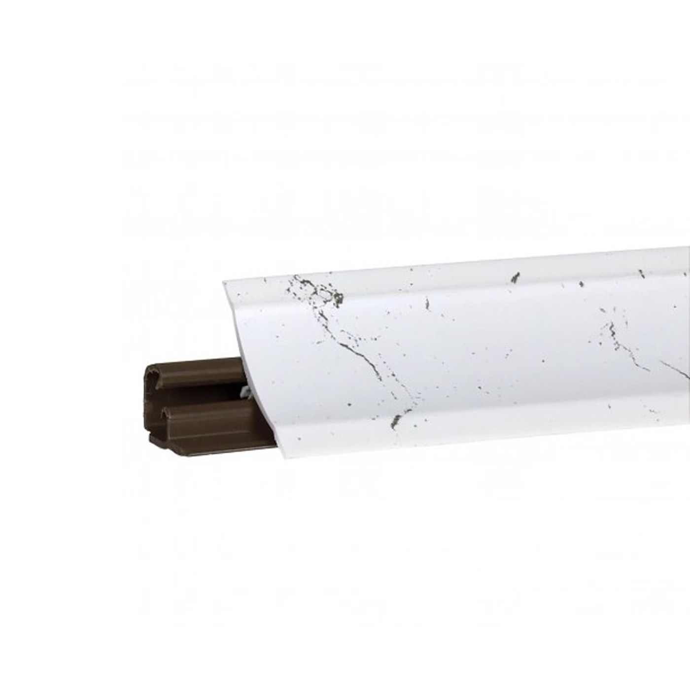 Плинтус Мрамор марквина белый 3м № LB23-6156