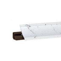 Плинтус Мрамор марквина белый 3м № LB23-6156