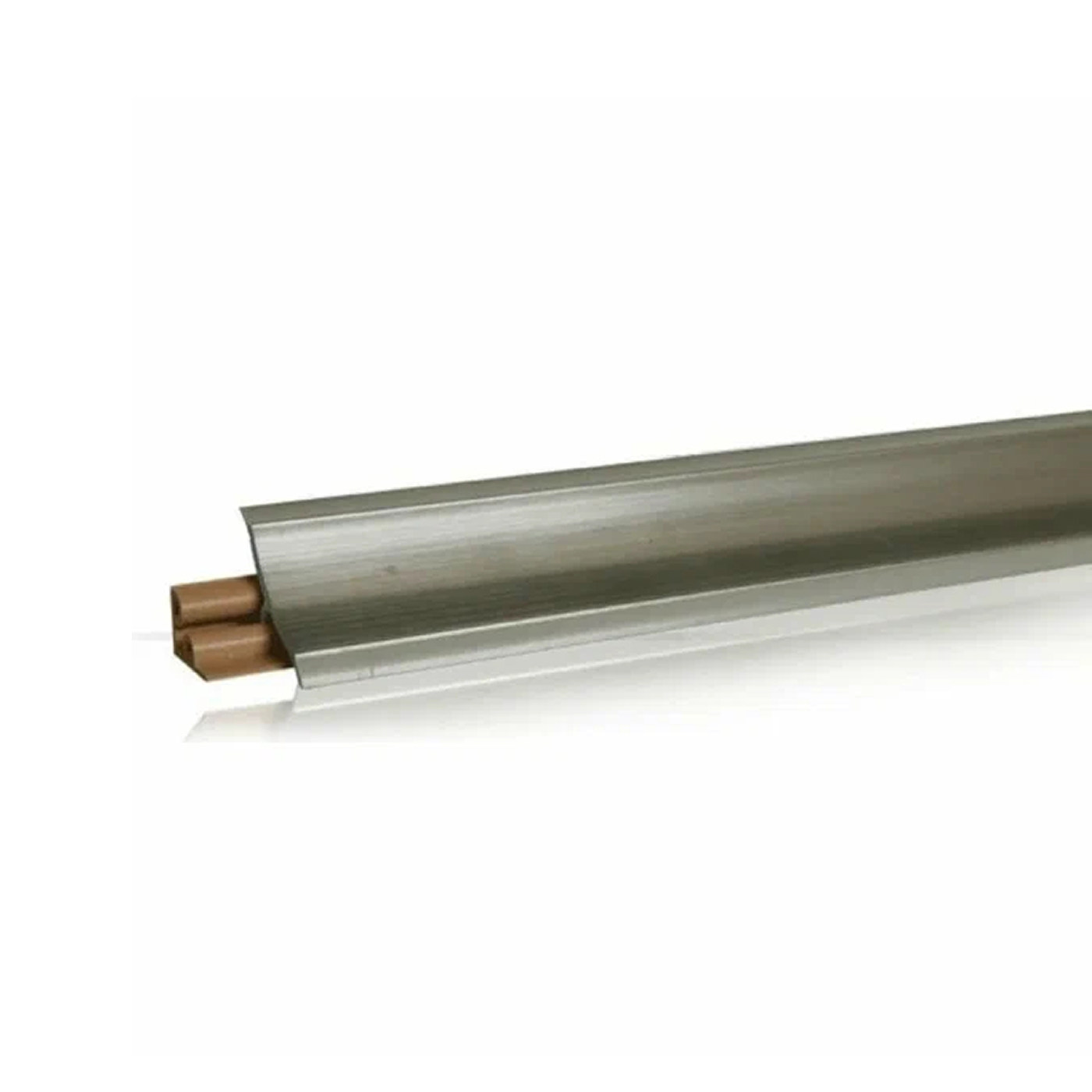 Плинтус Алюминий 3м № LB23-610 (от Плинтус Алюминий серебристый отличается оттенком) (КЗ LB23-605)