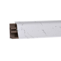 Плинтус Мрамор белый глянец 3м № LB37-340