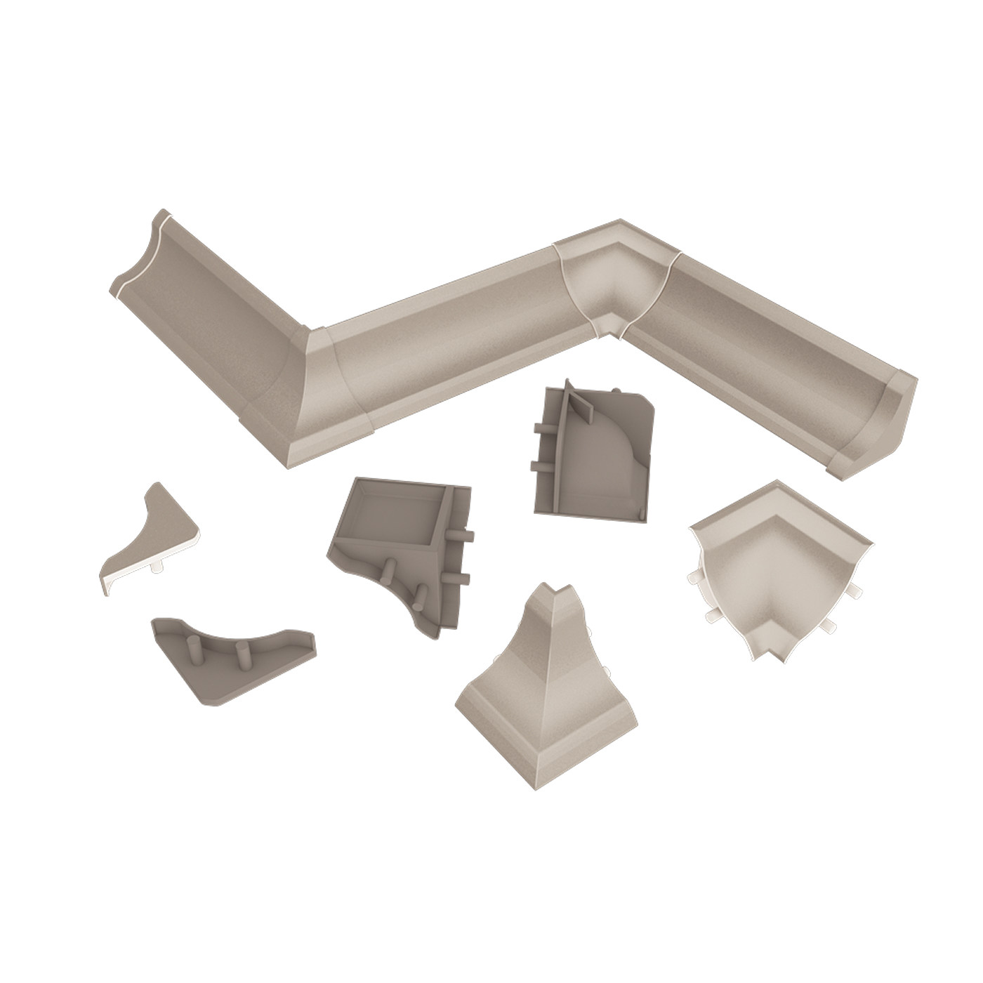 Комплект заглушек Травертин серый № LB15-6052