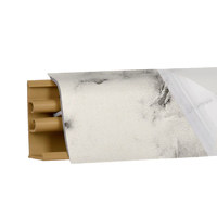 Плинтус Мрамор белый 3м №LB38RUS-15 (кз № LB38-476)