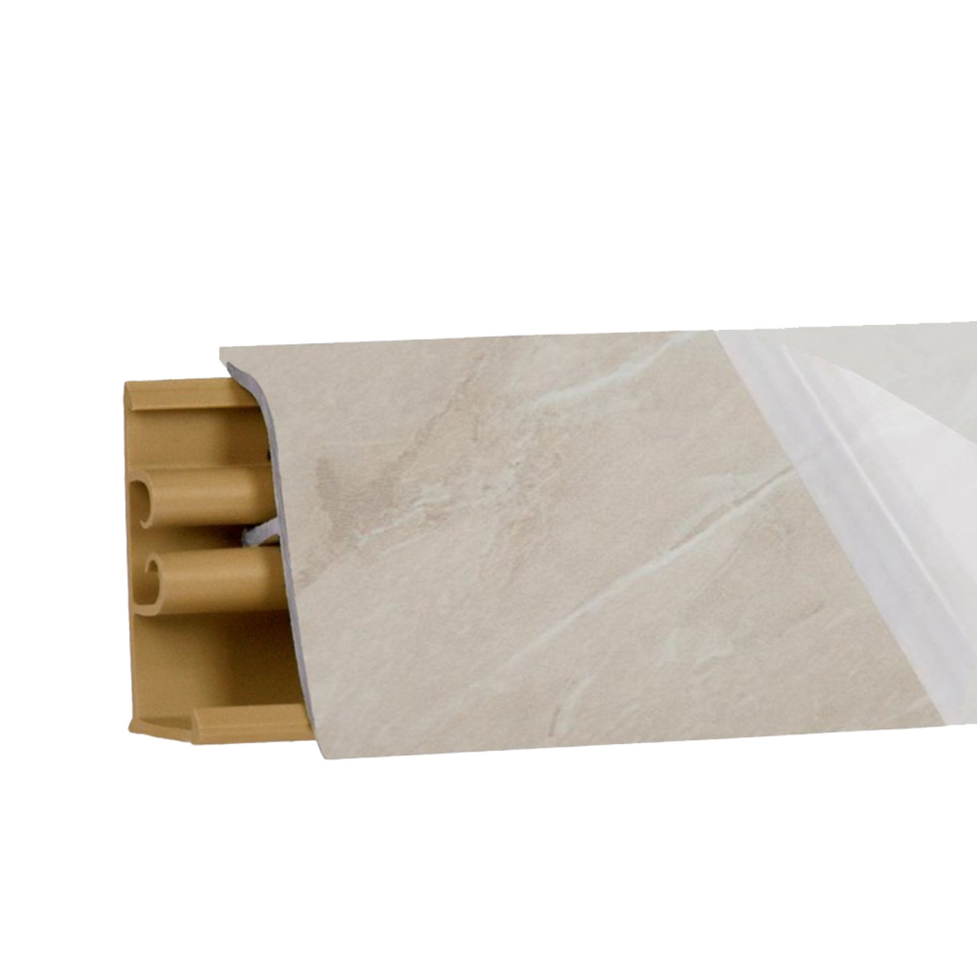 Плинтус Мрамор бежевый светлый 3м №LB38RUS-16 (кз № LB38-332)